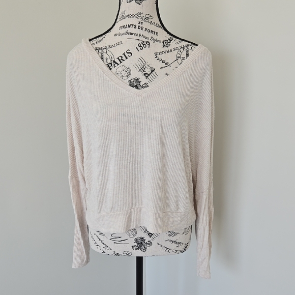 Stars Above Light Cream V-Neck Blouse - Picture 1 of 4
